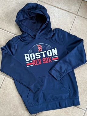 MLB Boston Red Sox Navy Blue Pullover Hoodie